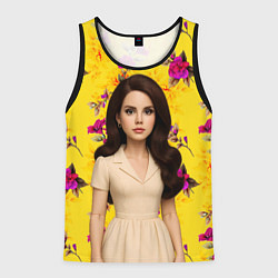 Майка-безрукавка мужская Lana Del Rey образ куклы, цвет: 3D-черный