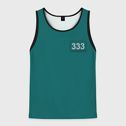 Майка-безрукавка мужская Персонаж номер 333, цвет: 3D-черный