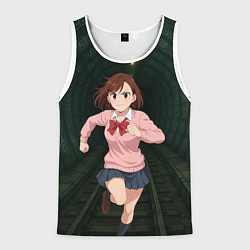 Мужская майка без рукавов Сиратори Айра бежит в туннеле