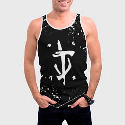 Майка-безрукавка мужская Doom краски белые, цвет: 3D-белый — фото 2