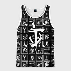 Майка-безрукавка мужская Doom x portal, цвет: 3D-белый