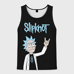 Мужская майка без рукавов Slipknot и Рик Санчес из Рик и Морти