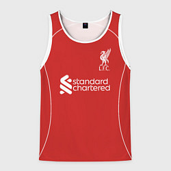 Майка-безрукавка мужская Салах, Ливепрпуль домашняя форма 2025 2026, цвет: 3D-белый