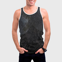 Майка-безрукавка мужская Тихтенген звёздны, цвет: 3D-белый — фото 2