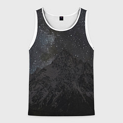 Майка-безрукавка мужская Тихтенген звёздны, цвет: 3D-белый