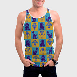 Майка-безрукавка мужская Символы Египта, цвет: 3D-белый — фото 2