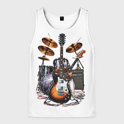 Мужская майка без рукавов Рок установка