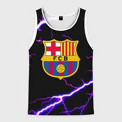 Майка-безрукавка мужская Barcelona neon storm, цвет: 3D-белый