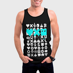 Майка-безрукавка мужская Love Death and Robots синий, цвет: 3D-черный — фото 2