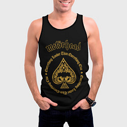 Майка-безрукавка мужская Motorhead золото, цвет: 3D-черный — фото 2