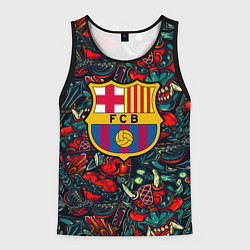 Майка-безрукавка мужская Barcelona japan tatoo, цвет: 3D-черный