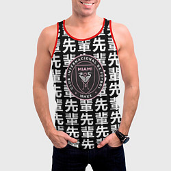 Майка-безрукавка мужская Inter japan black, цвет: 3D-красный — фото 2