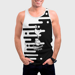 Майка-безрукавка мужская Тоттенхэм Хотспур геометрия, цвет: 3D-белый — фото 2