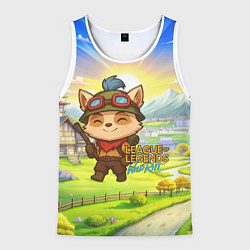 Майка-безрукавка мужская League of legends Тимо, цвет: 3D-белый