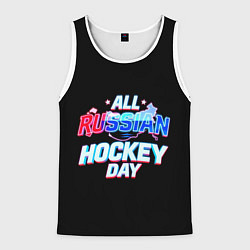 Мужская майка без рукавов Hockey day