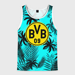 Майка-безрукавка мужская Borussia неоновые тропики гта, цвет: 3D-белый