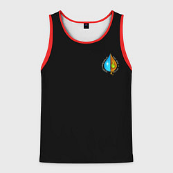 Мужская майка без рукавов Лучше вода у друга полноцветный узор