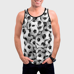 Майка-безрукавка мужская Игра в мяч, цвет: 3D-черный — фото 2