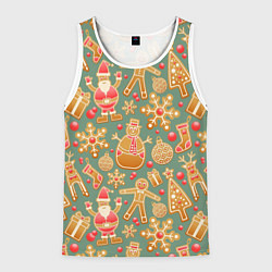 Мужская майка без рукавов Имбирные пряники