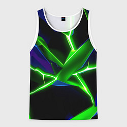 Мужская майка без рукавов Green glow