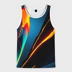 Майка-безрукавка мужская Multicoloured neon, цвет: 3D-белый