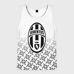 Майка-безрукавка мужская Ювентус паттерн ниндзя, цвет: 3D-белый