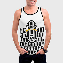 Майка-безрукавка мужская Juventus болельщики паттерн, цвет: 3D-черный — фото 2