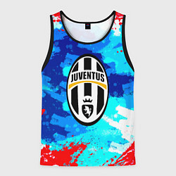 Мужская майка без рукавов Ювентус абстрактные краски