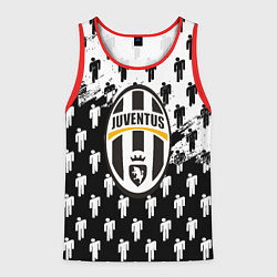 Майка-безрукавка мужская Ювентус люди паттерн краски, цвет: 3D-красный