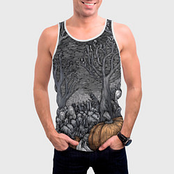 Майка-безрукавка мужская Осенние шалости духов, цвет: 3D-белый — фото 2