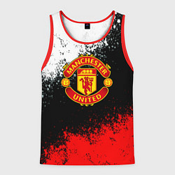 Мужская майка без рукавов Манчестер Юнайтед краски всплеск