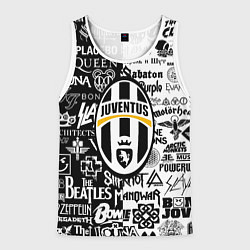 Мужская майка без рукавов Juventus рок музыка