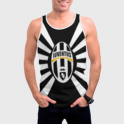 Майка-безрукавка мужская Ювентус линии, цвет: 3D-белый — фото 2