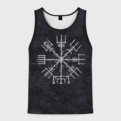 Мужская майка без рукавов Мистический компас рун вегвизир