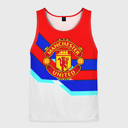 Мужская майка без рукавов Манчестер Юнайтед полосы геометрия