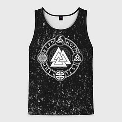 Мужская майка без рукавов Валькнут и символы в круге