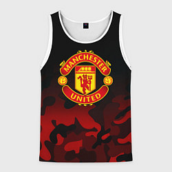 Мужская майка без рукавов Манчестер Юнайтед камуфляж текстура