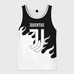 Мужская майка без рукавов Ювентус огонь текстура