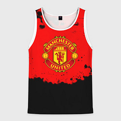 Мужская майка без рукавов Манчестер Юнайтед краски брызги
