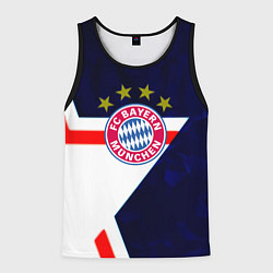Мужская майка без рукавов Бавария звезды геометрия