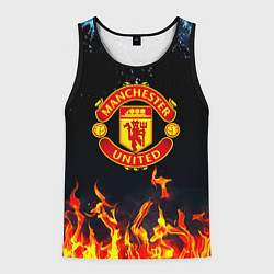 Мужская майка без рукавов Манчестер Юнайтед лёд и огонь