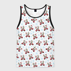 Мужская майка без рукавов Рождественские гонщики