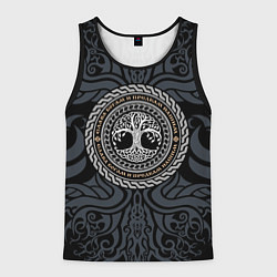 Мужская майка без рукавов Древо жизни в орнаменте - слава богам и предкам