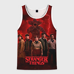 Мужская майка без рукавов Герои и демогоргон Загадочные события финал