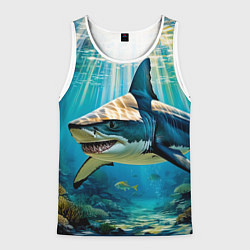 Мужская майка без рукавов Хищник кораллового рифа