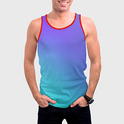 Майка-безрукавка мужская Color multi-colored gradient, цвет: 3D-красный — фото 2