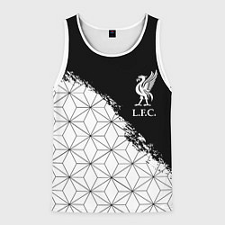 Мужская майка без рукавов Liverpool краски текстура геометрия