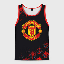 Майка-безрукавка мужская Манчестер Юнайтед самураи, цвет: 3D-красный