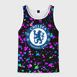 Мужская майка без рукавов Челси неоновые краски