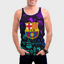 Майка-безрукавка мужская Barcelona x the Witcher, цвет: 3D-белый — фото 2